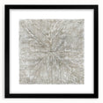 Minimalist Textured Art Pieces – Beige and Gray Radial Line Design