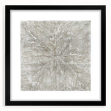 Minimalist Textured Art Pieces – Beige and Gray Radial Line Design