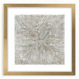 Minimalist Textured Art Pieces – Beige and Gray Radial Line Design