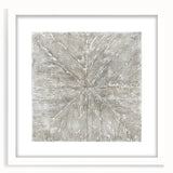 Minimalist Textured Art Pieces – Beige and Gray Radial Line Design