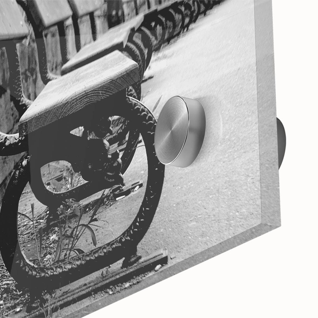 Contemporary Urban Scenery Prints – Vintage Park Bench Art