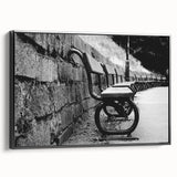 Contemporary Urban Scenery Prints – Vintage Park Bench Art