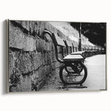 Contemporary Urban Scenery Prints – Vintage Park Bench Art