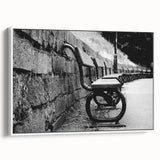 Contemporary Urban Scenery Prints – Vintage Park Bench Art