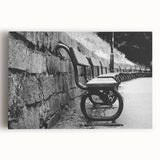 Contemporary Urban Scenery Prints – Vintage Park Bench Art