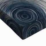 Modern Black and White Geometric Wall Art - Circular Abstract Canvas