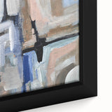 Urban Geometry Flow – Contemporary Abstract Art Pieces in Cool Tones