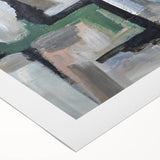 Urban Geometry Flow – Contemporary Abstract Art Pieces in Cool Tones