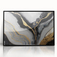 High-End Abstract Wall Decor – Black, Gray & Gold Canvas Art