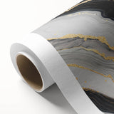 High-End Abstract Wall Decor – Black, Gray & Gold Canvas Art