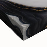 High-End Abstract Wall Decor – Black, Gray & Gold Canvas Art