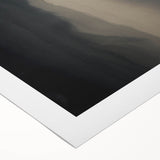 Lone Walker on Black Sand Beach – Minimalist Fine Art Photography