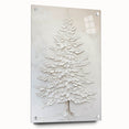 Minimalist White Tree – Textured Botanical & Nature Art Prints