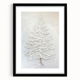 Minimalist White Tree – Textured Botanical & Nature Art Prints