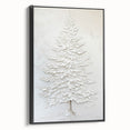 Minimalist White Tree – Textured Botanical & Nature Art Prints