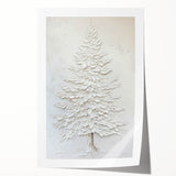 Minimalist White Tree – Textured Botanical & Nature Art Prints