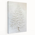 Minimalist White Tree – Textured Botanical & Nature Art Prints