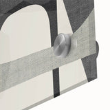 Minimalist Wall Decor - Black and Gray Geometric Print