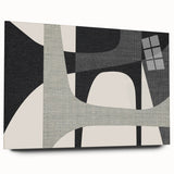 Minimalist Wall Decor - Black and Gray Geometric Print