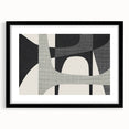 Minimalist Wall Decor - Black and Gray Geometric Print