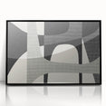 Minimalist Wall Decor - Black and Gray Geometric Print