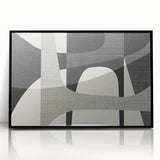 Minimalist Wall Decor - Black and Gray Geometric Print
