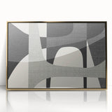 Minimalist Wall Decor - Black and Gray Geometric Print