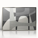 Minimalist Wall Decor - Black and Gray Geometric Print