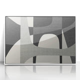 Minimalist Wall Decor - Black and Gray Geometric Print