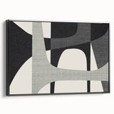 Minimalist Wall Decor - Black and Gray Geometric Print