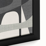Minimalist Wall Decor - Black and Gray Geometric Print