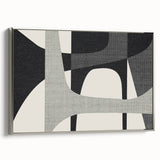 Minimalist Wall Decor - Black and Gray Geometric Print