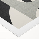 Minimalist Wall Decor - Black and Gray Geometric Print