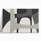 Minimalist Wall Decor - Black and Gray Geometric Print