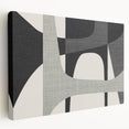 Minimalist Wall Decor - Black and Gray Geometric Print