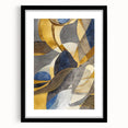 Large Abstract Wall Art – Luxe Modern Painting in Gold & Dark Gray