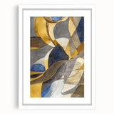 Large Abstract Wall Art – Luxe Modern Painting in Gold & Dark Gray