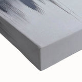 Serene Landscape Wall Art – Gold & Gray Abstract Forest