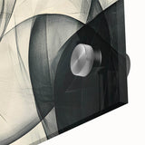 Modern Bold Abstract Wall Art – High-Contrast Monochrome Motion