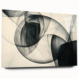 Modern Bold Abstract Wall Art – High-Contrast Monochrome Motion