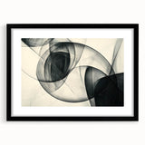 Modern Bold Abstract Wall Art – High-Contrast Monochrome Motion