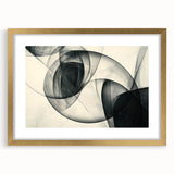 Modern Bold Abstract Wall Art – High-Contrast Monochrome Motion