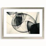 Modern Bold Abstract Wall Art – High-Contrast Monochrome Motion