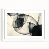Modern Bold Abstract Wall Art – High-Contrast Monochrome Motion