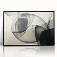 Modern Bold Abstract Wall Art – High-Contrast Monochrome Motion