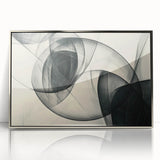 Modern Bold Abstract Wall Art – High-Contrast Monochrome Motion