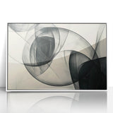 Modern Bold Abstract Wall Art – High-Contrast Monochrome Motion