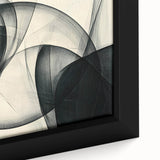 Modern Bold Abstract Wall Art – High-Contrast Monochrome Motion