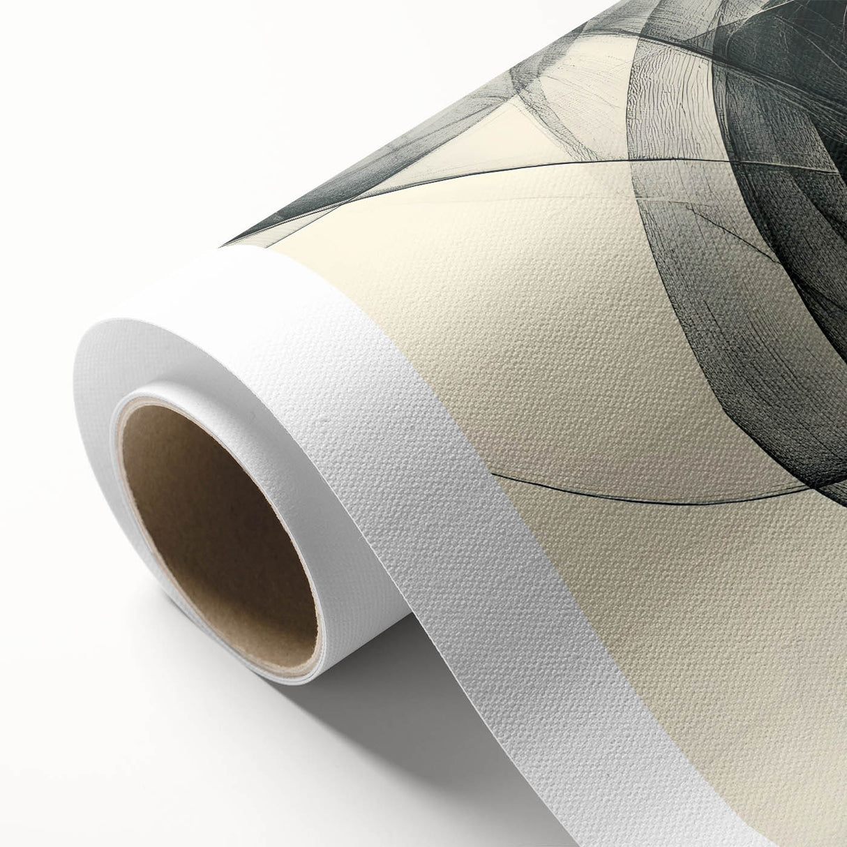 Modern Bold Abstract Wall Art – High-Contrast Monochrome Motion