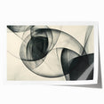 Modern Bold Abstract Wall Art – High-Contrast Monochrome Motion